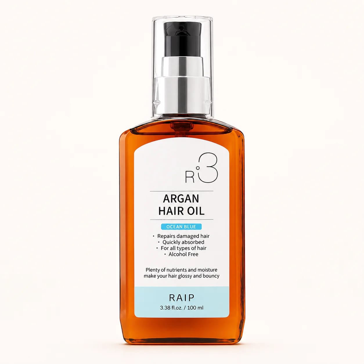 R3 Argan Hair Oil — Ocean Blue